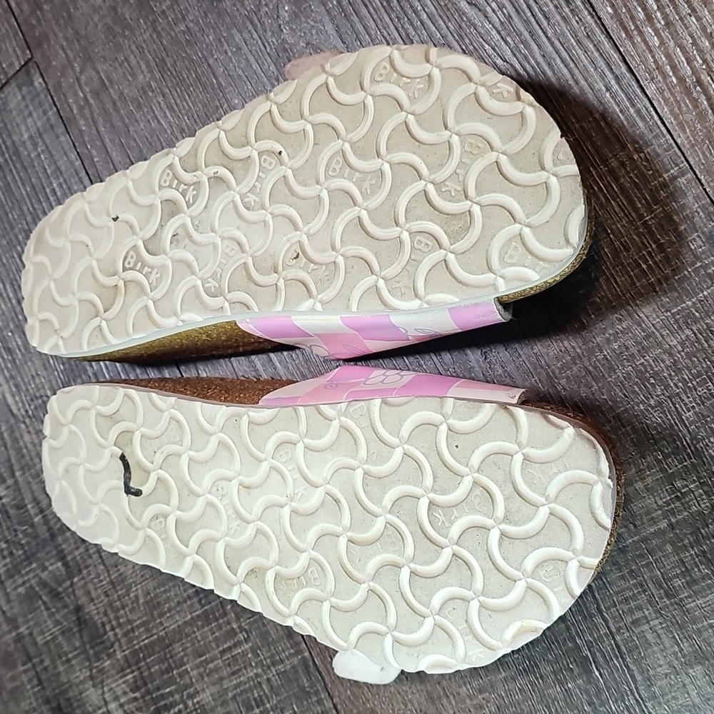 Birkenstock Pink and White Checkered Sandals - Picture 11 of 11
